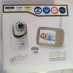 Infant Optics DXR-8 Wireless Digital Video Monitoring System - White and Tan